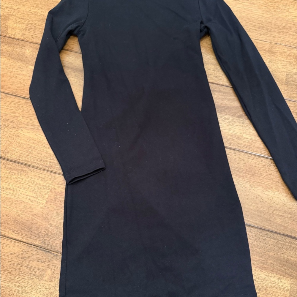 SHEIN Black Long Sleeve Dress